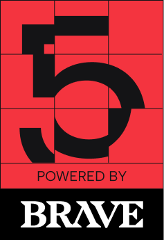 Powered by Brave - czerwony 3